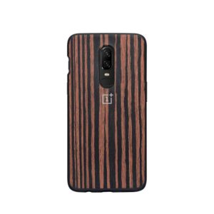 OnePlus 6 Ebony Wood Bumper Case