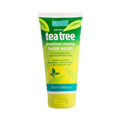 Beauty Formulas Tea Tree Blackhead Clearing Facial Scrub- 150ml