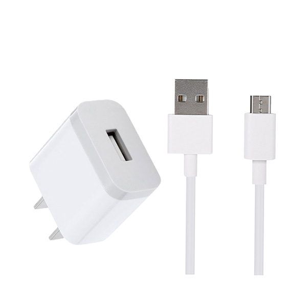 Xiaomi 5V 2A USB Charger with Micro USB Cable - White 