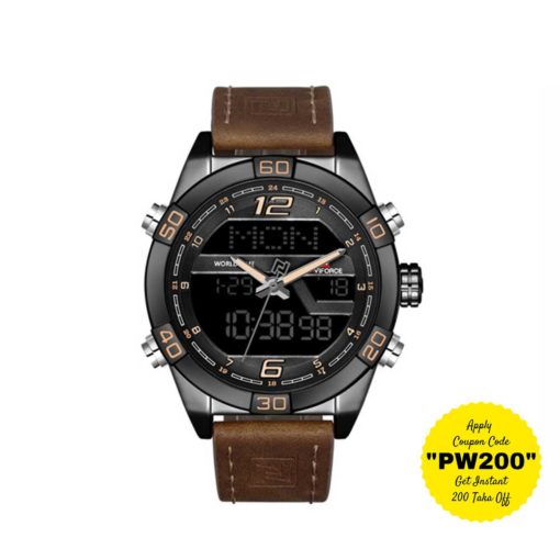 Naviforce 9128 Dual Display Sports Wrist Watch
