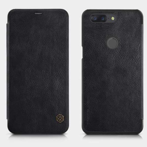 Nillkin-Qin-Flip-Case-for-OnePlus-5T---Black-5
