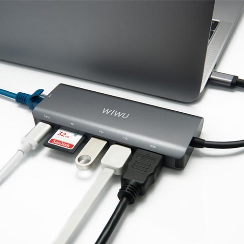 WiWU-H1-Plus-USB-Type-C-to-6-in-1-Multi-functional-Hub