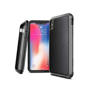 X-Doria iPhone XS Max Defense Lux Case -Black Carbon