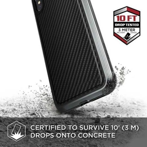 X-Doria-iPhone-XS-Max-Defense-Lux-Case--Black-Carbon-3