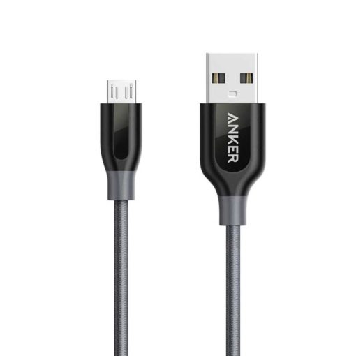 Anker PowerLine+ 3ft Micro USB with Pouch - Gray