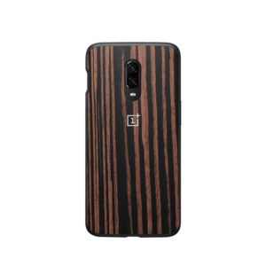 OnePlus 6T Ebony Wood Bumper Case