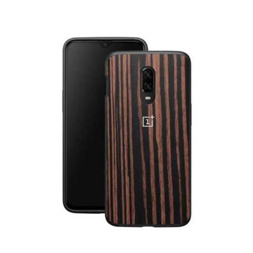 OnePlus 6T Ebony Wood Bumper Case