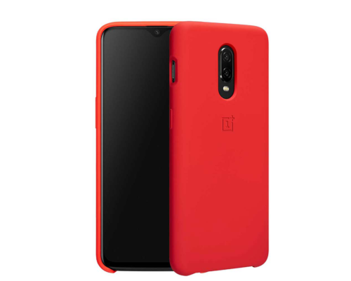 OnePlus 6T Silicone Protective Case - Red