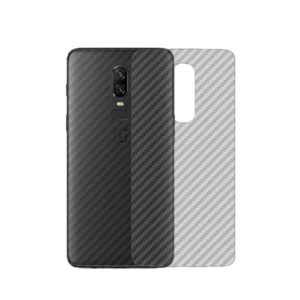 Oneplus 6 Carbon Fiber Textured Back Screen Sticker