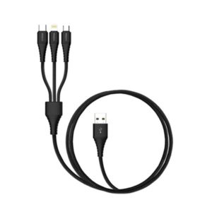 Rock Hi-Tensile 3 In 1 USB Charging Cable W/Version A 1.2M