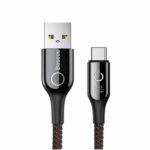 Baseus USB Type C Light Intelligent Power Off Charging Cable 1M
