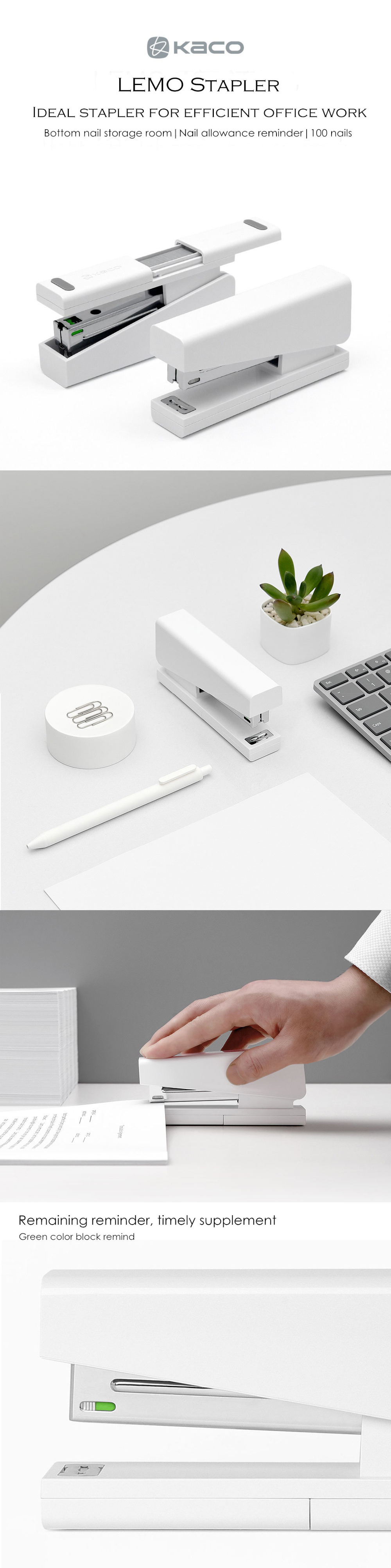 Xiaomi Mijia Kaco LEMO Stapler penguin.com.bd