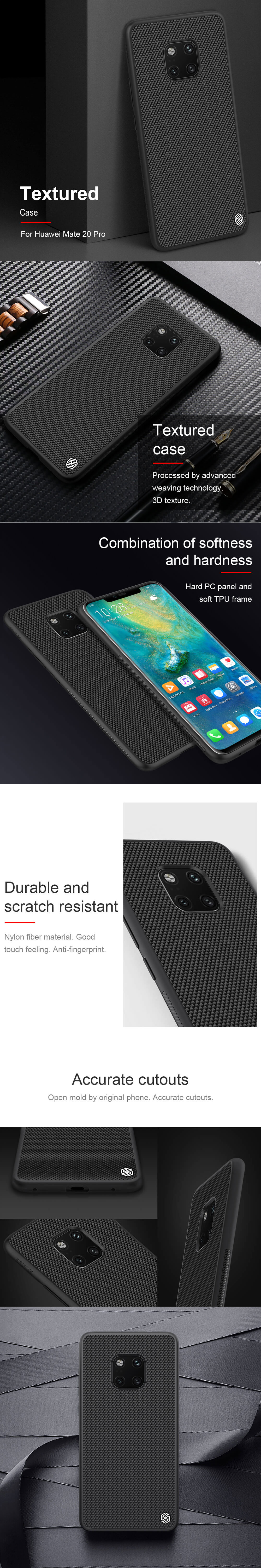 Nillkin Huawei Mate 20 Pro Textured Nylon Fiber Case