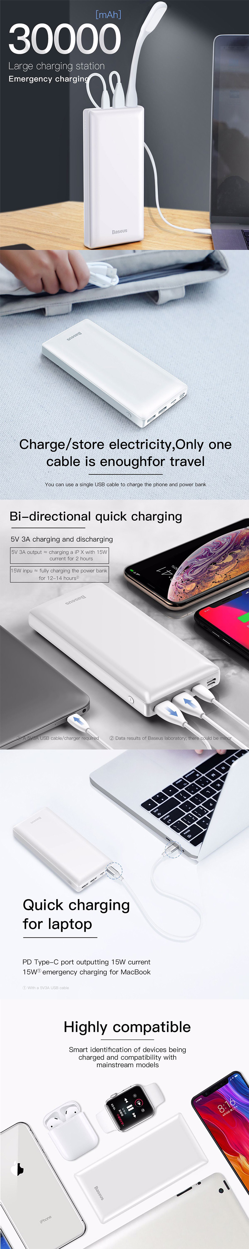 Baseus Mini JA 30000mAh Type-C PD Power Bank