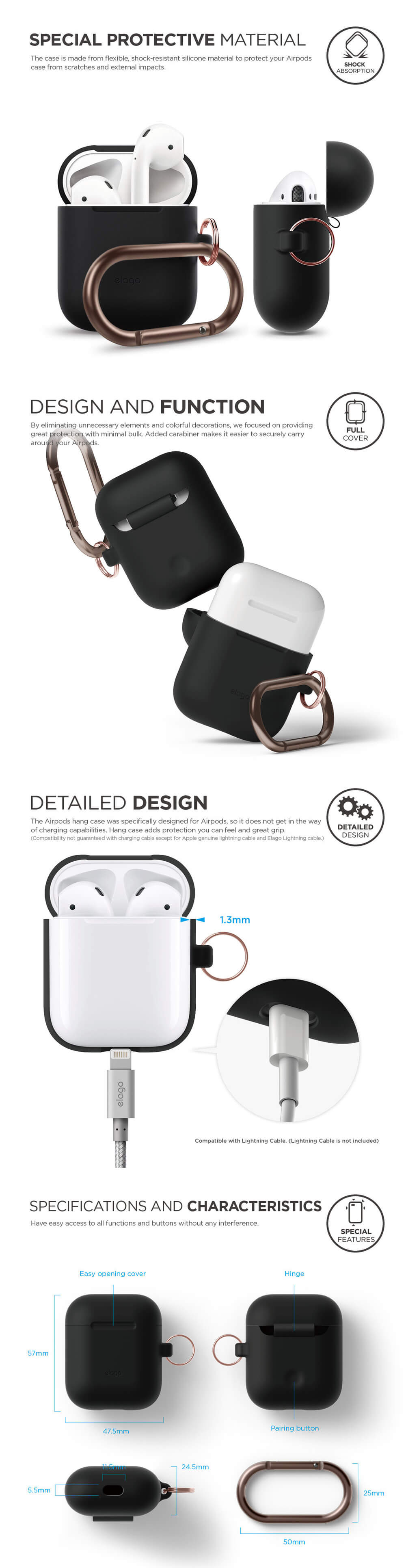 Elago Airpods Waterproof Hang Case