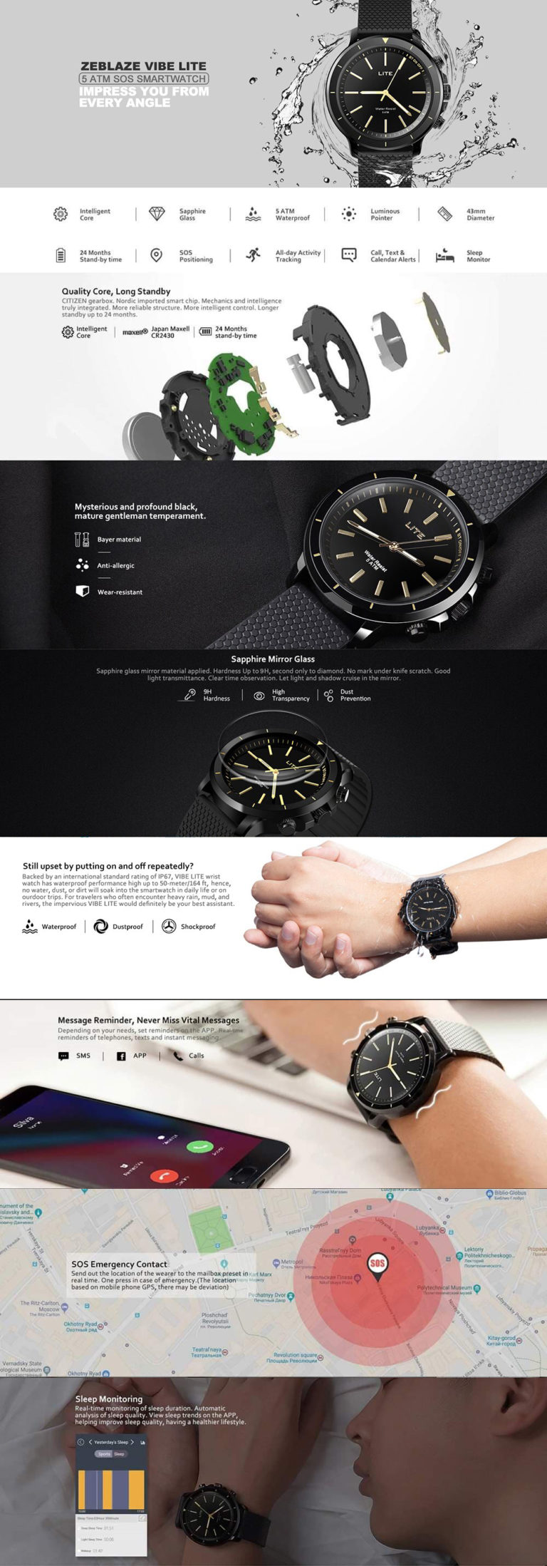zeblaze vibe lite smartwatch