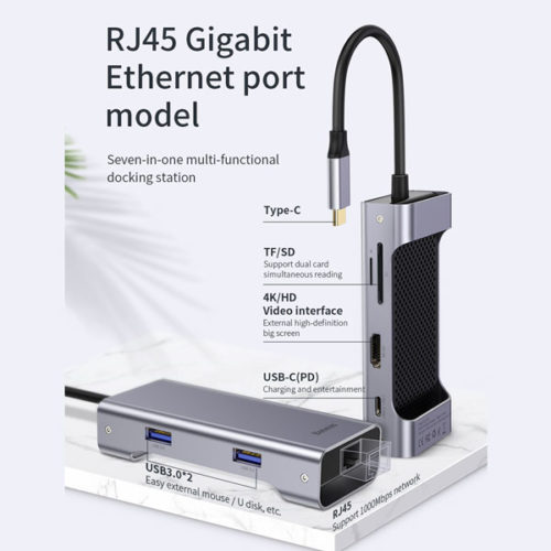 Baseus-Square-Desk-Type-C-to-USB3.0+HDMI+RJ45-Multi-Functional-Hub-1