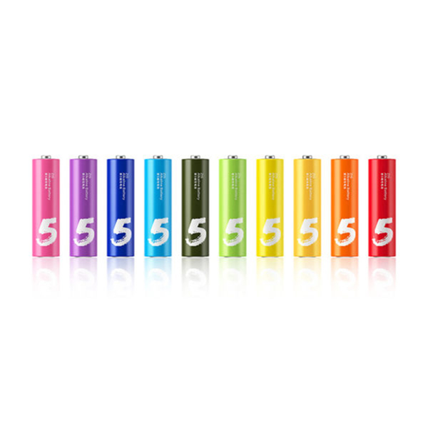 Xiaomi AA Rainbow Colorful Alkaline Battery (10pcs)