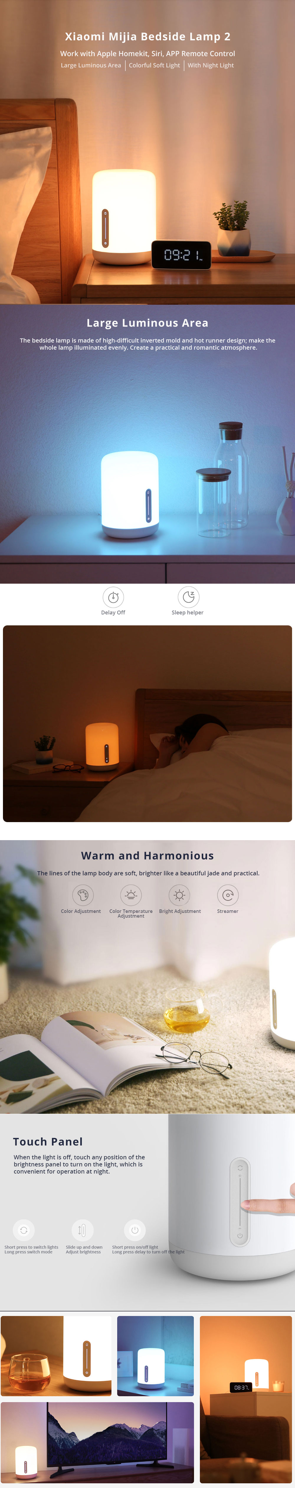 Xiaomi Mi Bedside Lamp 2 | Shop Now and Spend Less | Penguin.com.bd