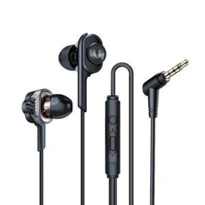 UiiSii T6J Dual Dynamic Drivers Earphones With Mic