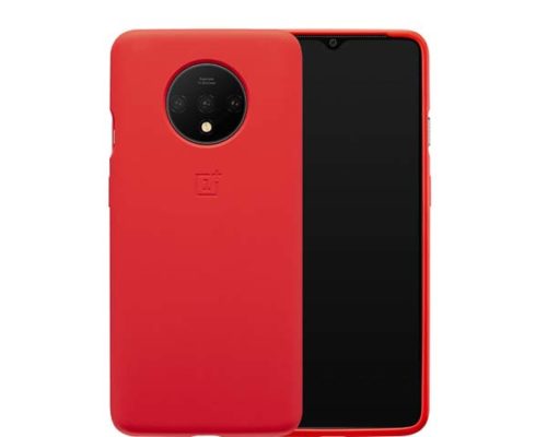 OnePlus-7T-Silicone-Bumper-Case-Red-2
