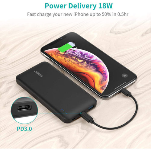 Choetech-10000mAh-18W-PD+QC-Fast-Charging-Power-Bank-(B627)-3