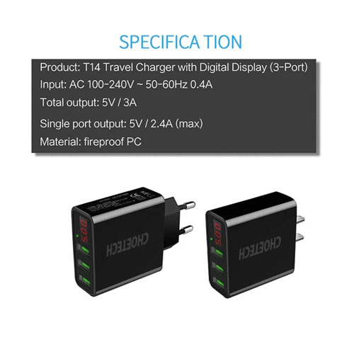Choetech-Universal-3-USB-Charger-LED-Display-EU-Plug-Wall-Charger-(C0027)-3