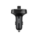 Baseus S-09 T Typed Dual USB Bluetooth Car Charger With FM Transmitter - Black