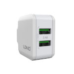 LDNIO A2201 2 Ports USB With Micro USB Cable - White