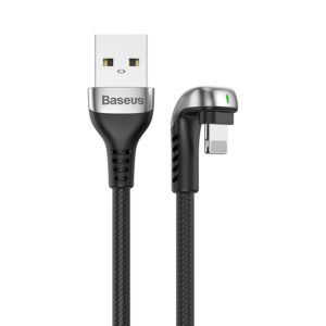 Baseus Green U-Shaped Lamp Mobile Game Cable USB For iPhone 1M