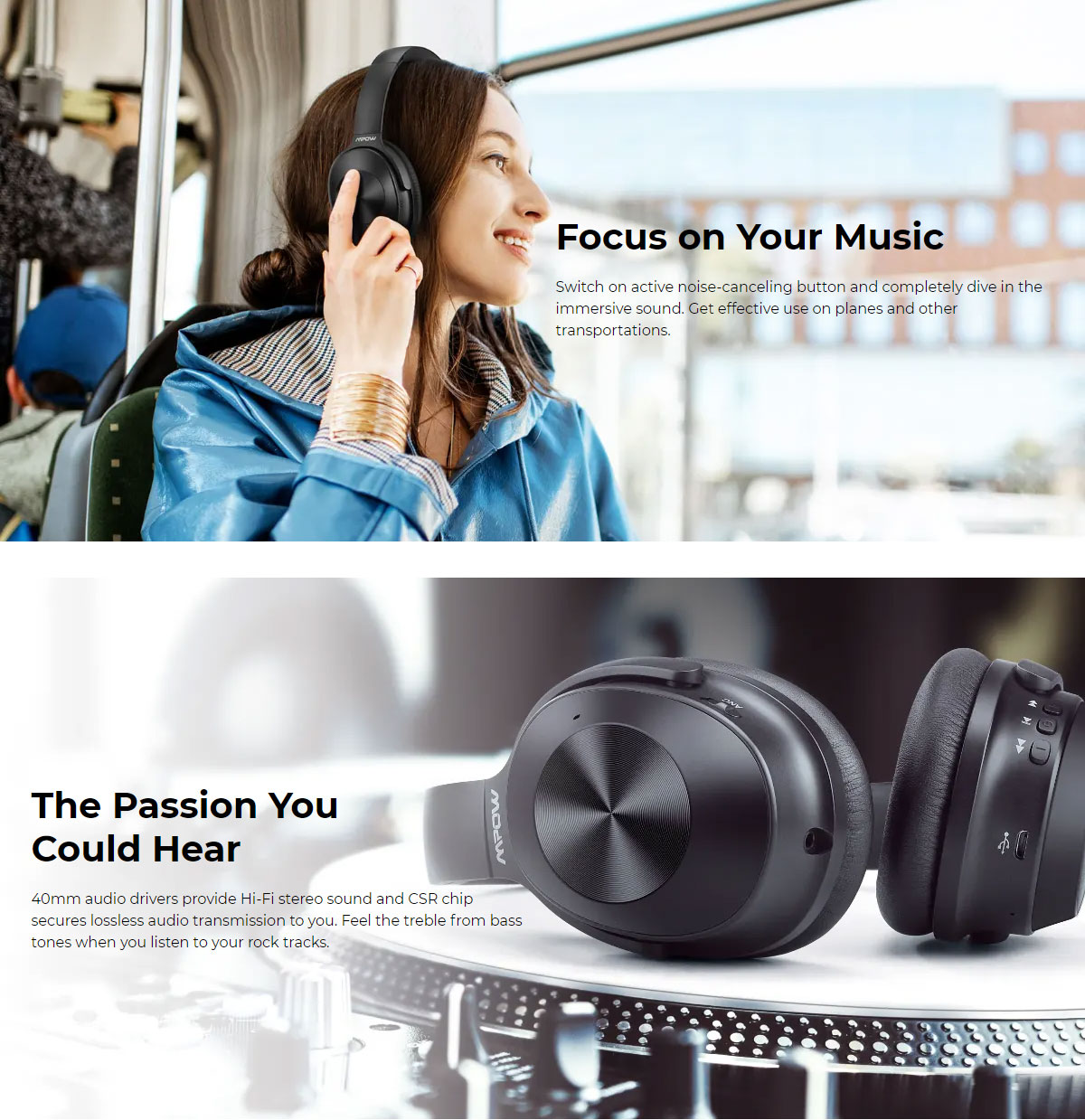 binær Menda City stilhed Mpow H12 Hybrid Active Noise Cancelling Headphones | Shop Now and Spend  Less | Penguin.com.bd