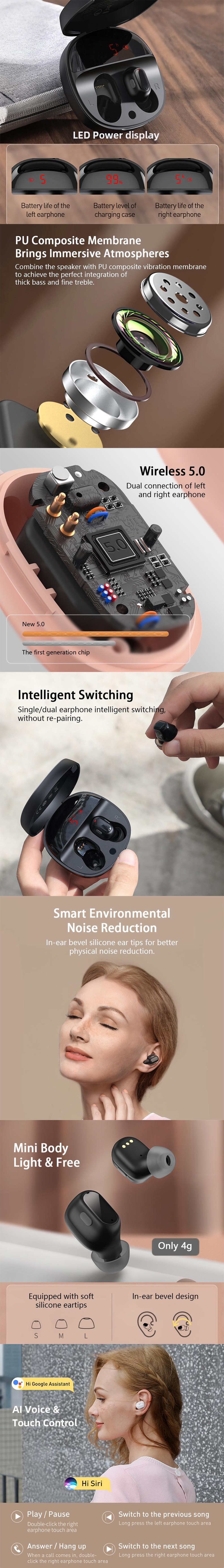 Baseus WM01 Plus True Wireless Earbuds