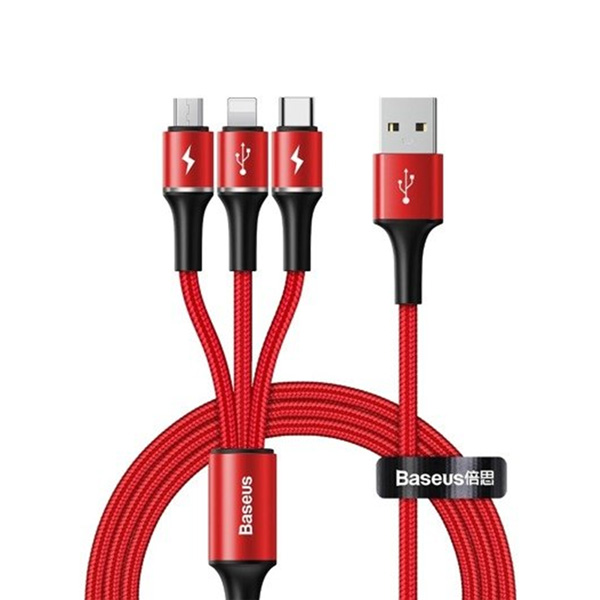 Baseus Halo Data 3-in-1 Cable 1.2m