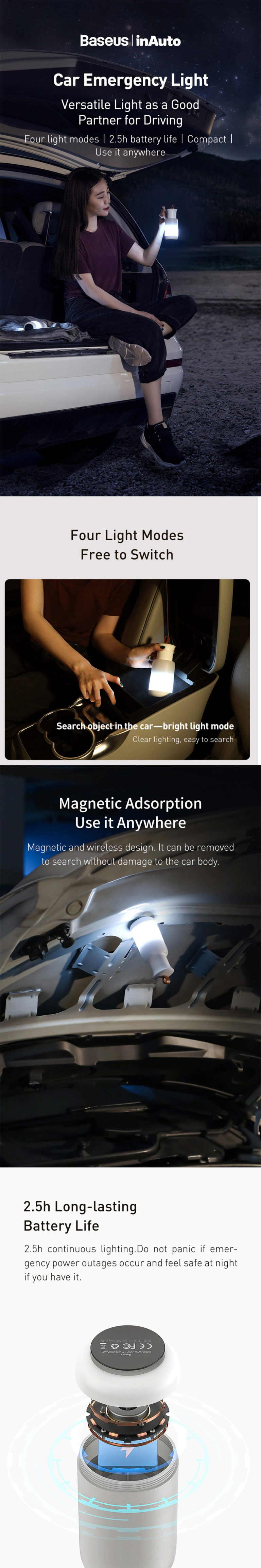 Baseus Starlit Night Car Emergency Light