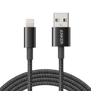 Anker Premium Double-Braided Nylon MFI Lightning Cable (A8152) - Black