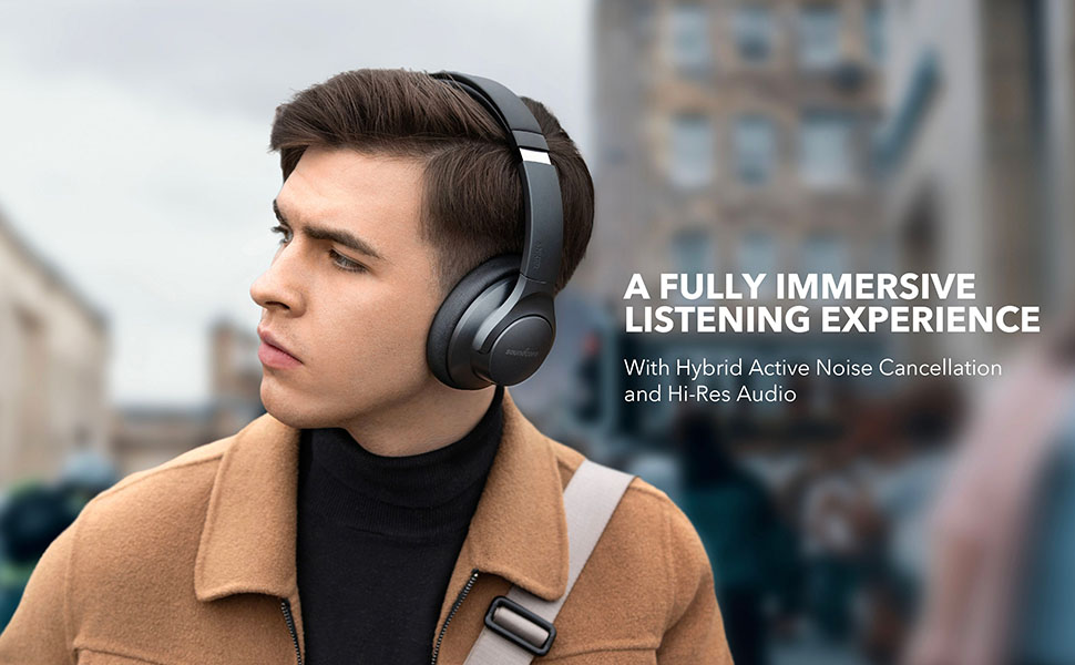 Anker Soundcore Life Q20 Hybrid Active Noise Cancelling Headphones ...