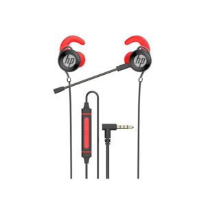 HP DHE-7004 Wired In-Ear Earphones With Detachable Mic - Black penguin.com.bd