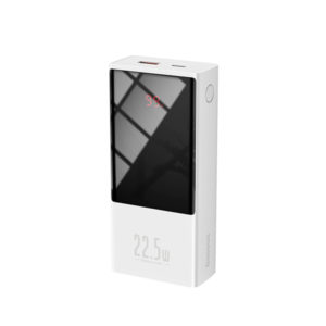 Baseus 20000mAh Super Mini Digital Display 22.5W Quick Charge Power Bank (PPMN-B02) - White