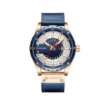 Curren 8374GBLU Quartz Analog Watch (1)