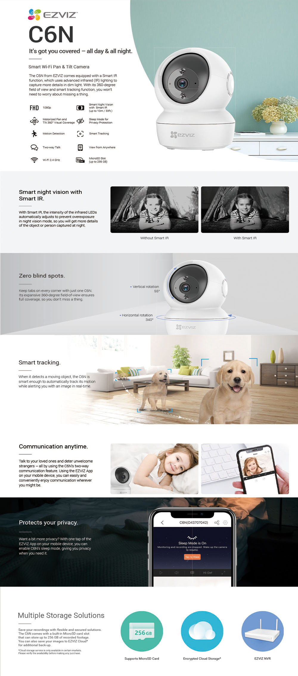 EZVIZ C6N Wireless Full HD 360⁰ Home Camera 1080P with Night Vision 5