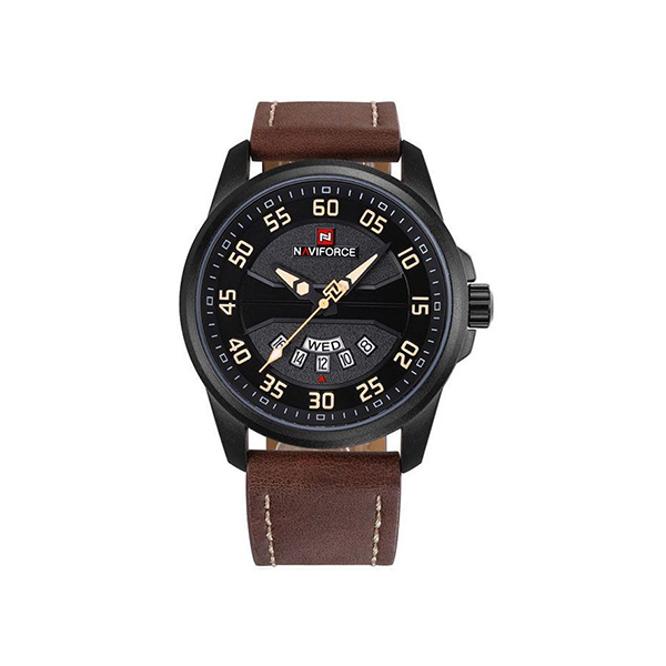 Naviforce NF9124BYDBN PU Leather Analog Watch (1)