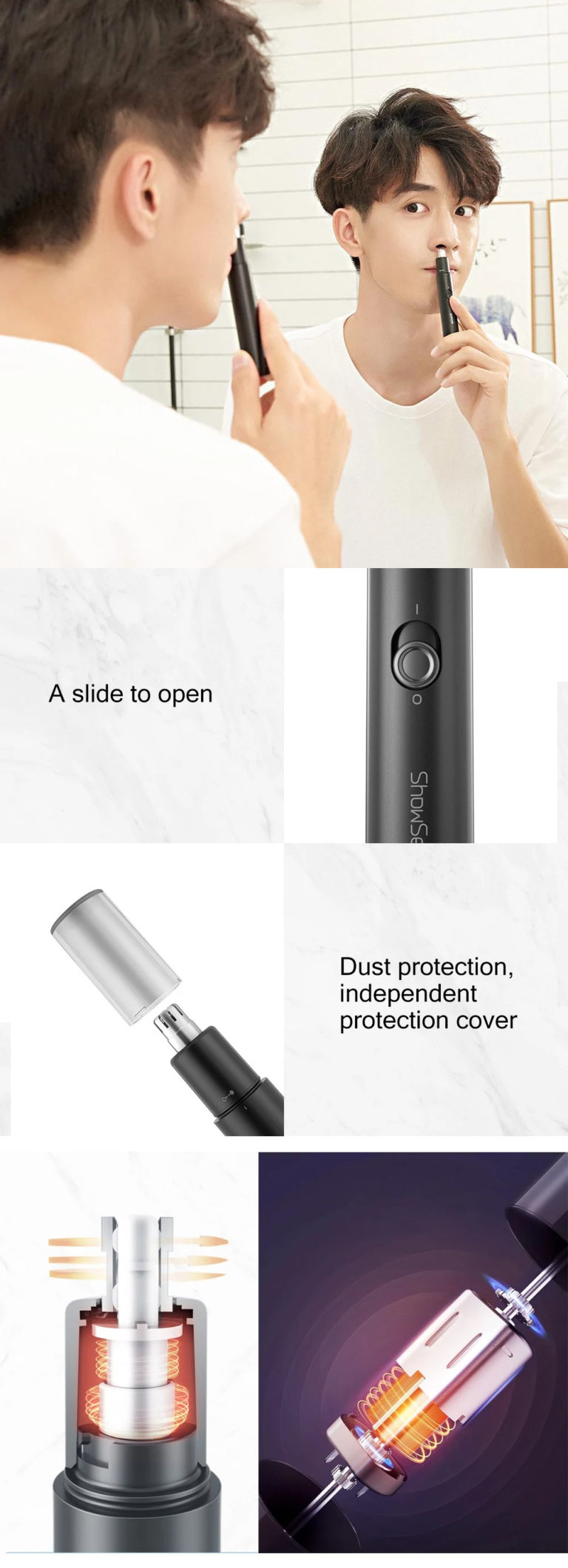 Xiaomi Youpin ShowSee Electric Nose Hair Trimmer (C1BK)