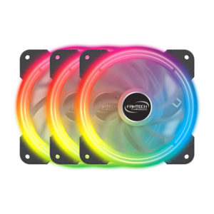 Fantech FB302 Typhoon Addressable RGB PC Fan (3pc Pack) (1)