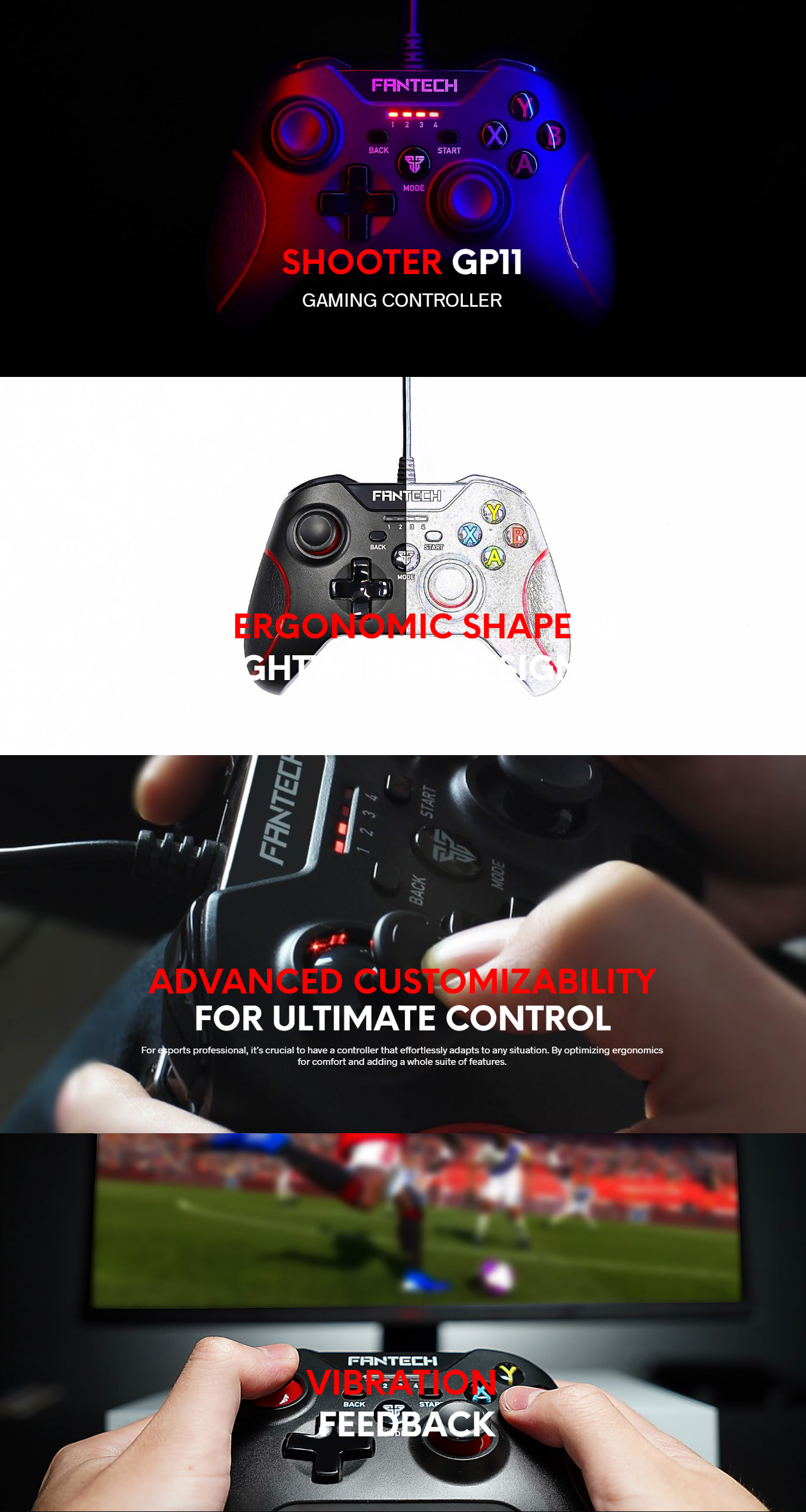 FANTECH GP-11 Gaming Controller Shooter 4 FANTECH GP-11 Gaming Controller Shooter 4