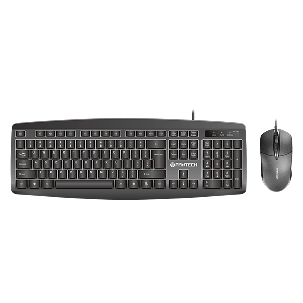 Fantech KM100 Multimedia Office Keyboard And Mouse Combo (1)