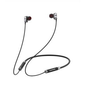 Lenovo HE08 Dual Dynamic Neckband In Ear Earphones