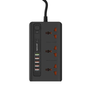 Porodo Multi-Socket With Timer 3 AC Sockets 5 USB Outputs 33W