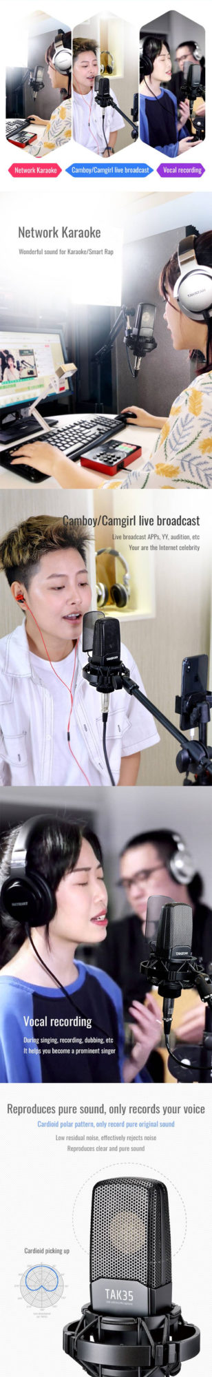 TAKSTAR TAK35 Condenser Recording Microphone Price in BD