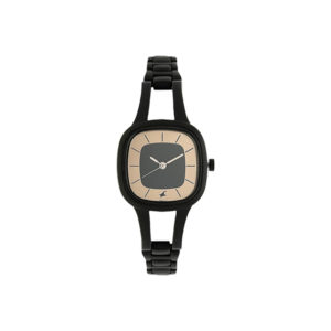 Fastrack NM6147NM01 Grey Dial Black Metal Strap Women’s Watch (1)