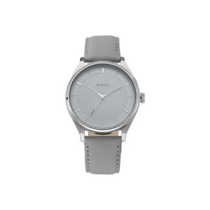 Titan 1802SL12 Workwear Grey Dial & Leather Strap Watch (1)